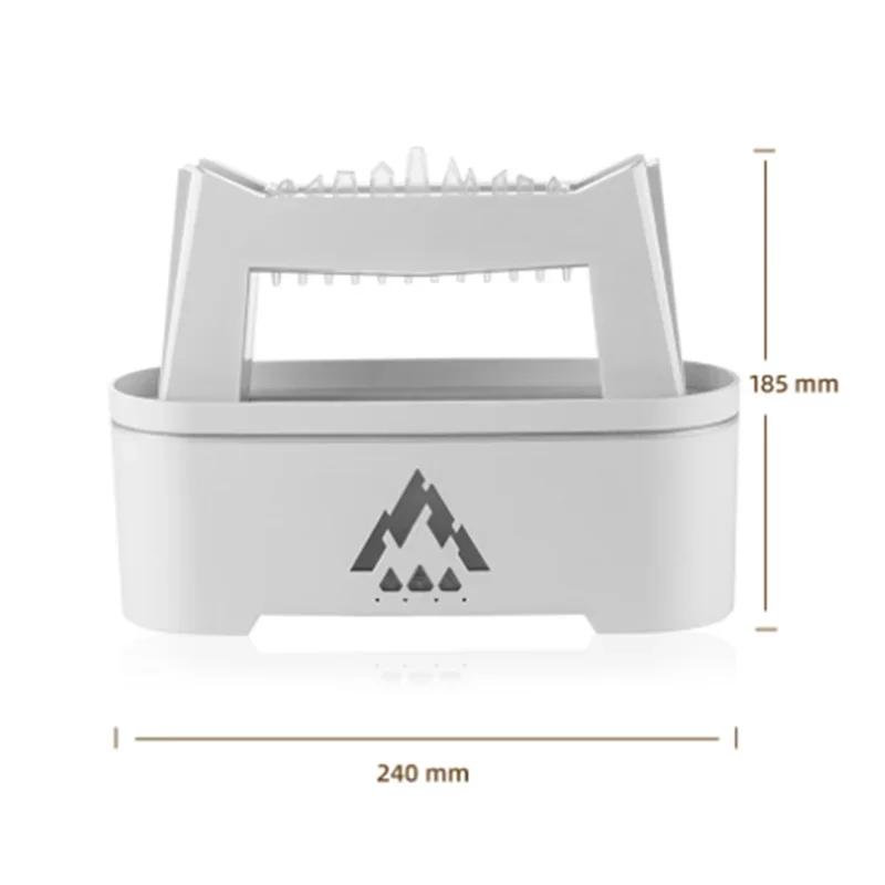 ABGP-Simulation Raindrop Flame Aromatherapy Air Humidifier Essential Oil Diffuser For Home Diffusor White EU Plug Durable Easy T