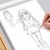 Manga Beginner's Tracing Book: Anime Character Line Art for Kids - Beautiful Ancient Style Girls