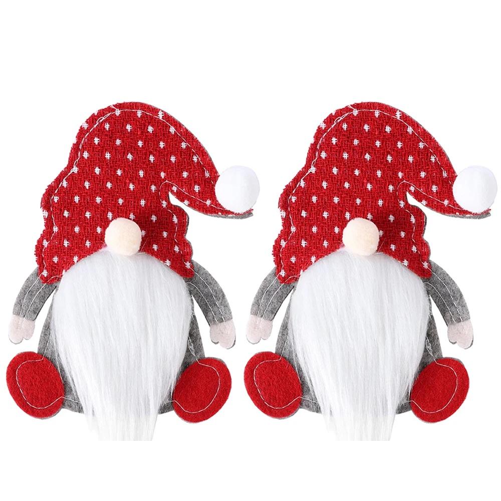 1-8PC Christmas Cutlery Holders Santa Claus Shaped Fork Knife Holder Bag New Year Xmas Party Tableware Cover Home Table Decor