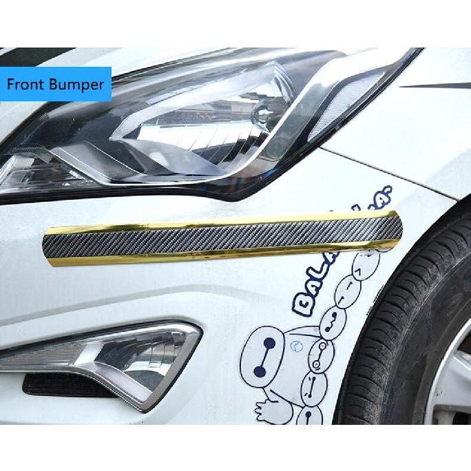 Autocolante pentru stilul mașinii Protector pentru prag de ușă anti zgârieturi Bandă de cauciuc Fibră de carbon Film de protecție pentru prag de mașină