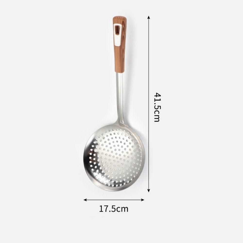 Anti-scald Filter Spoon Long Handle Oil Skimmer Scoop Flour Noodle Dumplings Sieve  Oil Skimming