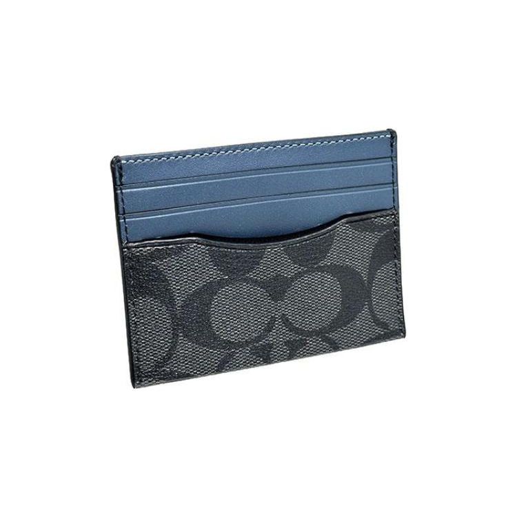 Coach Card Case Gift Set Classic Monogram Belt Men Accessories Black C8278-QBEP7