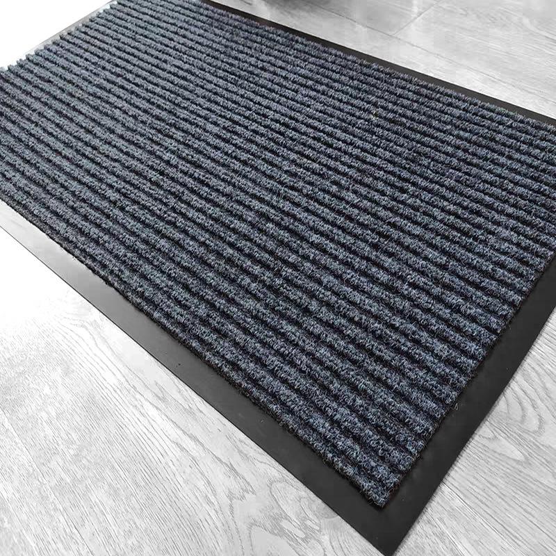 PVC Double Stripe Non-Slip Commercial & Household Entrance Mat - Large Absorbent Carpet 