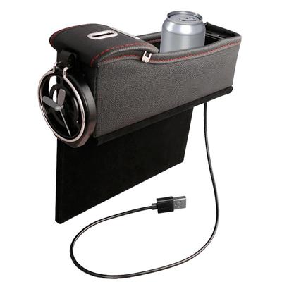 Autokonsolen-Füller-Organizer, Armlehnen-Seitenfüller, Ablagefach für die multifunktionale Autositz-Aufbewahrungsbox mit Tasse