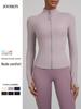 JOOMON Women's Slim Fit Stand Collar Zipper Yoga Jacket for Autumn and Winter