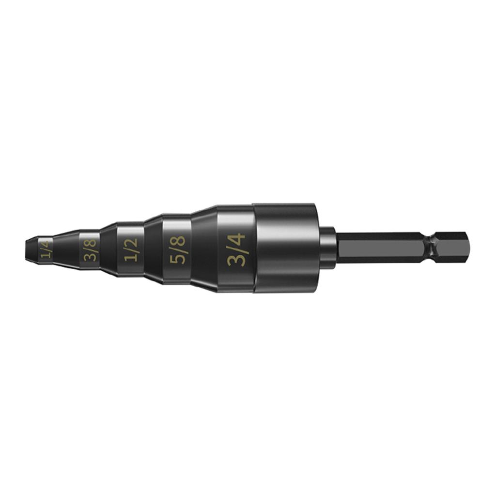 Pipe Stretcher Expander Tool 5 in 1 Flaring Kit for 6/9/12/16/19mm Tubes with Hexagonal Shank Suitable for Engineering