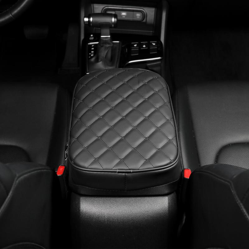 For Kia Sportage NQ5 -2026 Car Tuning Black PU Leather Car Armrest Box Pad Cover Trim  Accessories