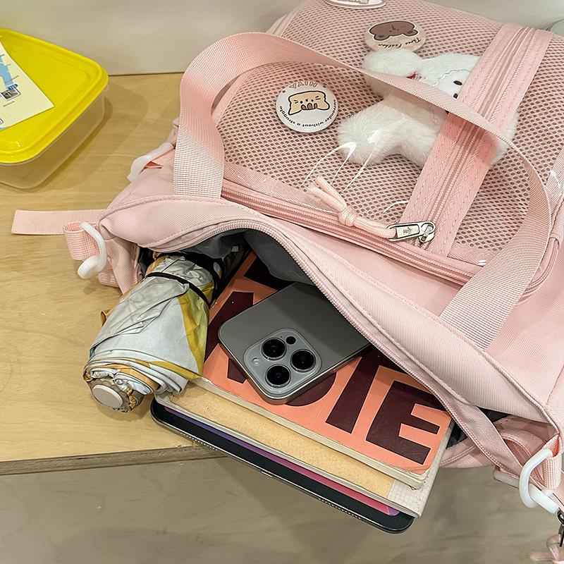 Student Large Capacity Shoulder Bag Women's Crossbody Bag Tote Bag