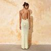 Summer New Beach Skirt Women's Solid Color Sexy Knitted Beach Bikini Swimsuit Blouse Sunscreen Clothing