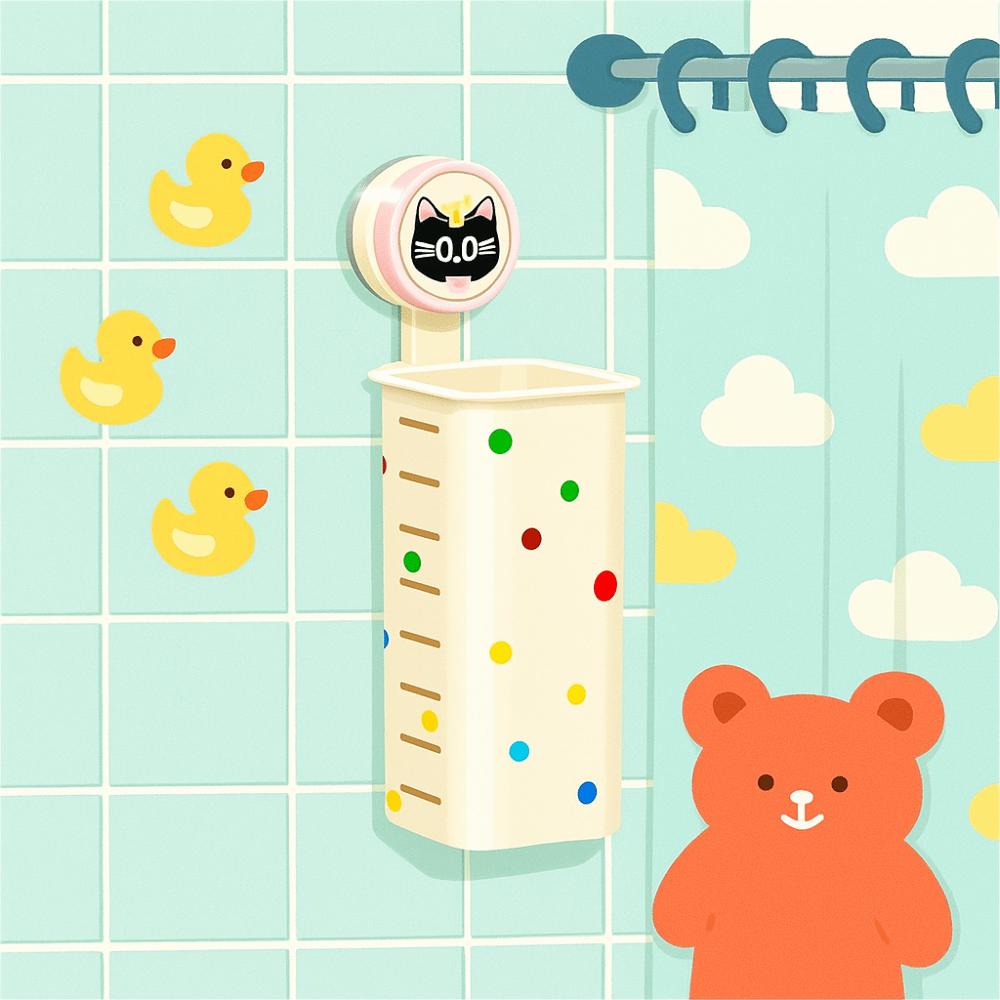 Hollow Out Curling Iron Storage Rack Cartoon Suction Cup Storage Box  Bathroom Storage