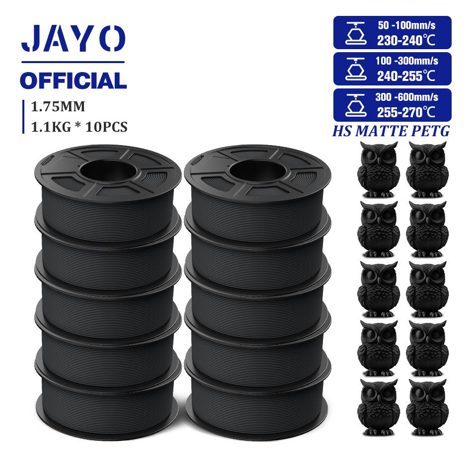 JAYO PETG 3D Filament 1.75mm High Speed Matte PETG 3D Printer Filament High Flow Speedy PETG Filament Fit Most FDM Printers