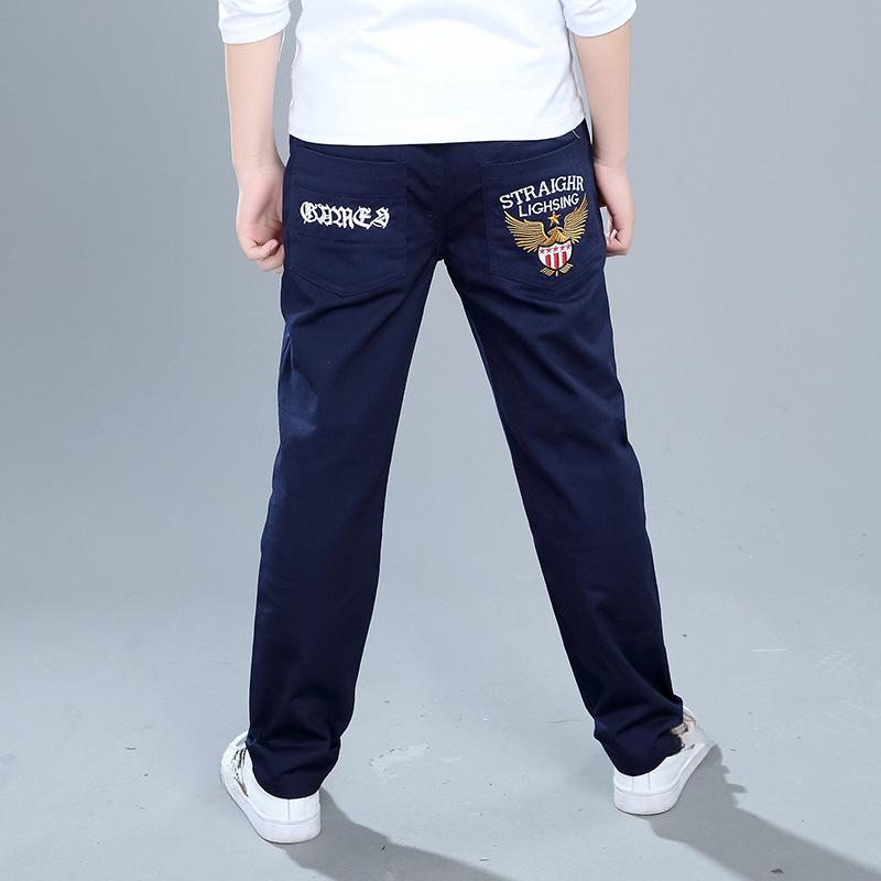 Children's Clothing, Boys' Autumn Pants, Children's Cotton Autumn Casual Pants, Single Pants, Big Children's Trousers, Thin Spring and Autumn