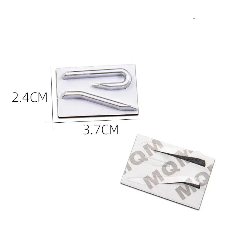 New R Emblem Car Metal Body Tail Trunk Sticker Accessories For Volkswagen VW GTI Rline Polo Golf MK8 Touareg Passat Magotan CC zd0