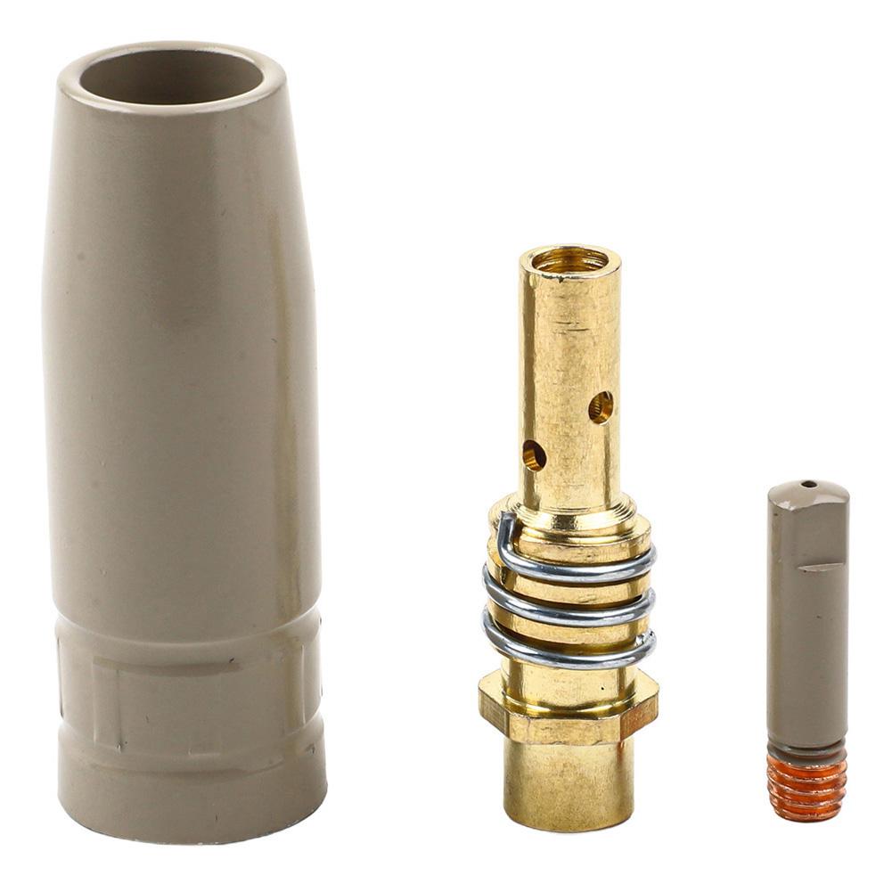 13PCS Replacement Coating Nozzle Set for 15AK Airless Welding Equipment Featuring Copper Tips 1.2mm and Nonstick Slag Resistance