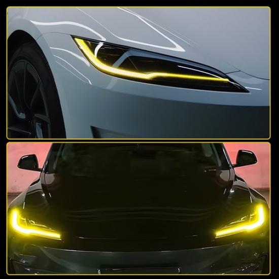 Yellow Angel LED Eye Board 2024 For Tesla 3 Model Daytime Running Light BA39031A