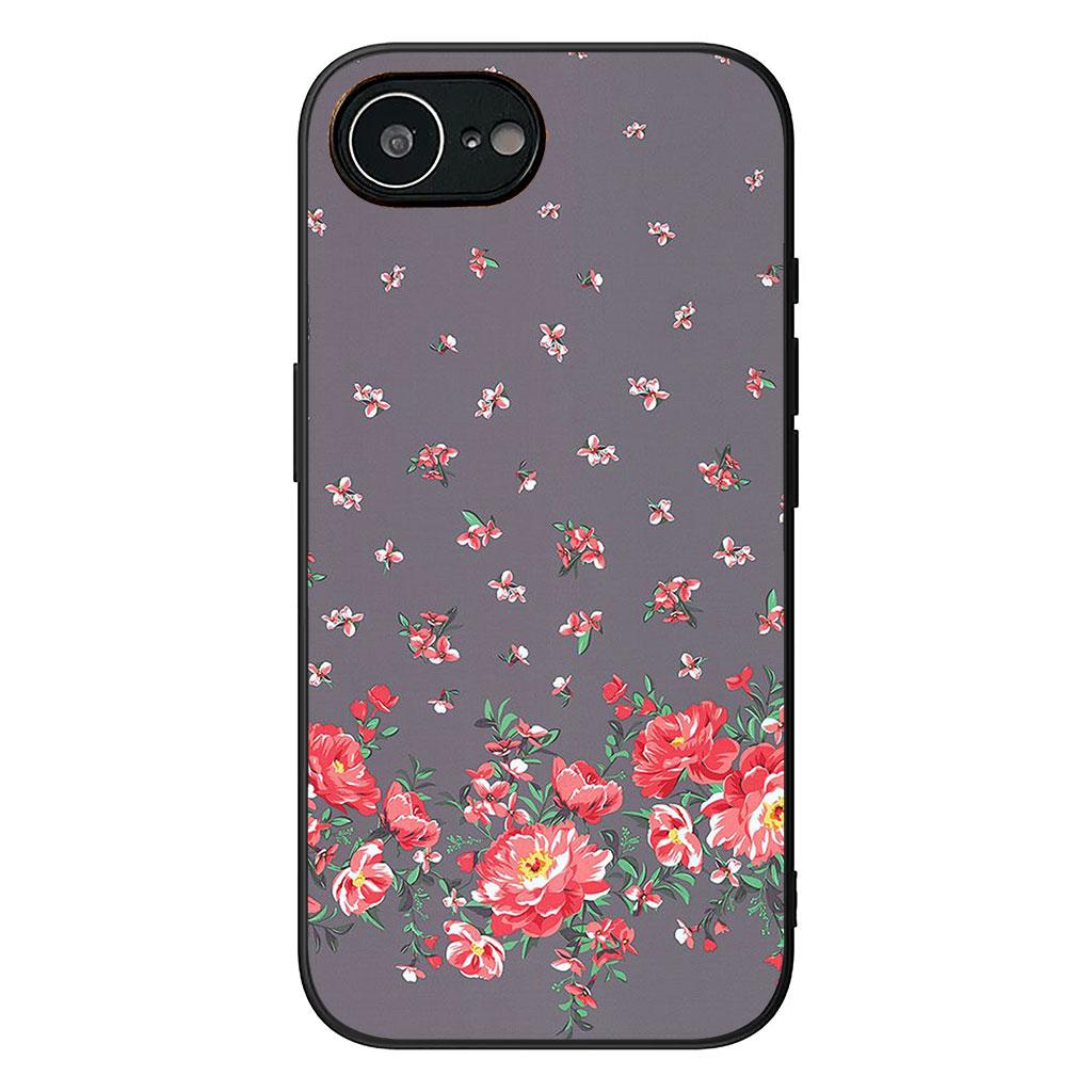 Cover for Apple iPhone 17 16 11 Pro XS Max XR 6 7 8 Plus 16E SE 2020 Air 5 SE2 Phone Case Lucky Grass Peony Rose Flower