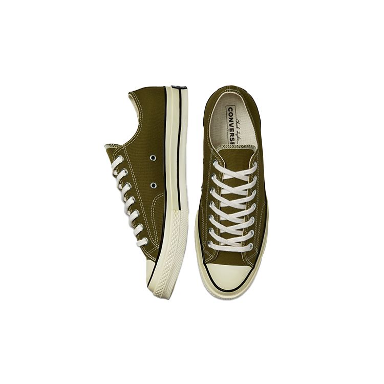 Converse Chuck 70 Low Dark Moss Unisex Sneakers Green Egret Black 171568C