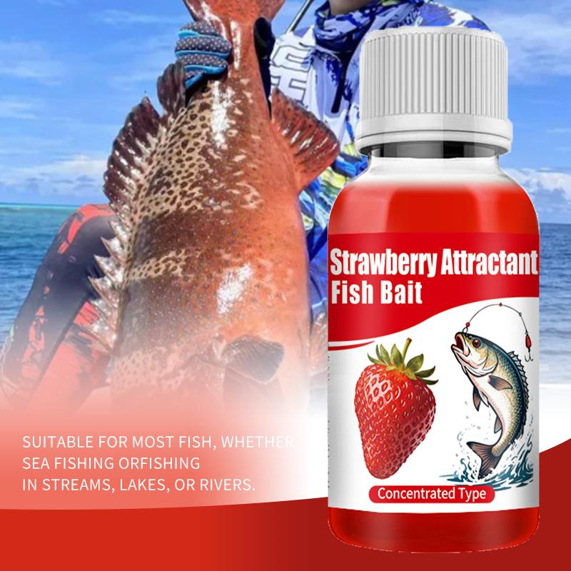 Spray-on Strawberry Fish Lure Enhancer-Easy To Use, Instantly Attracts Target Fish Lure-Concentrated Fishing Comprehensive Bait