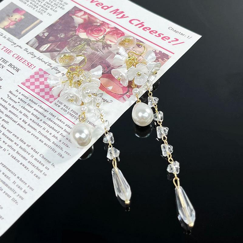 Korean Style Retro Pearl Ear Clip for Women - Mosquito Coil Holder, No Piercing, High-End, Fashionable and Versatile Luxury Earrings