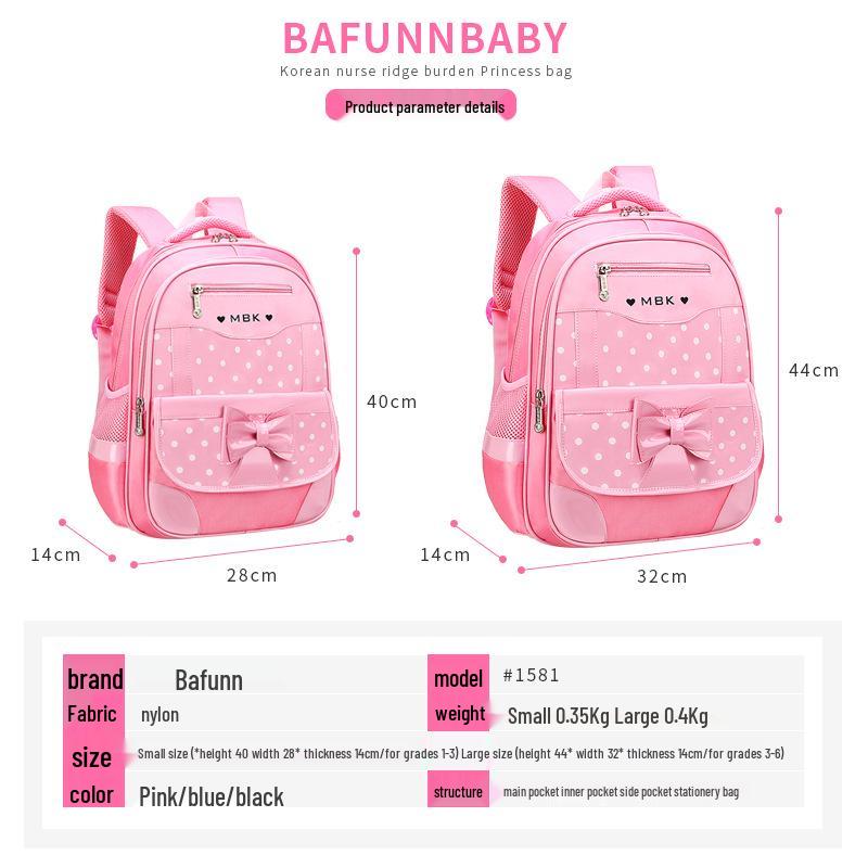 Plecak na kółkach w stylu koreańskim dla dziewcząt, w wieku 6-12 lat, klasy 1-3, 5-6 z szelkami redukującymi obciążenie.