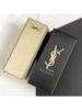 YSL Gold Lipstick Case with Mirror for Women, Portable Lipstick Holder & Organizer for Easy On-the-Go Touch-ups