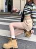 2023 Autumn Women's High Waist Slim Khaki Short Skirt - American Style