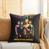 CColdplay Rock Band Cool Cushion Cover Silky Short Plush Invisible Zipper Dustproof Sofa Pillow Case For Home Decor