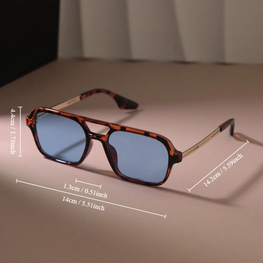 Retro Square Sunglasses Women Men Fashion Vintage Sun Glasses Female Male Brand Designer Shades Mirror Travel
