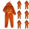 Kids' Halloween Printed Flannel Pajama Set for Cozy Lounging