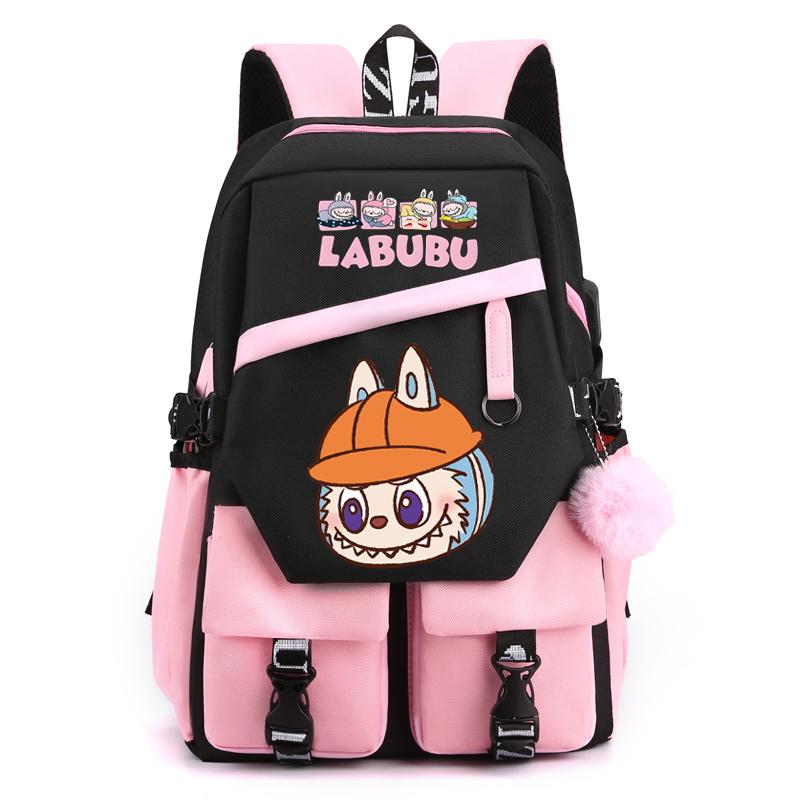 Cartoon Printed Backpack Student Teenager Girl Boy Schoolbag Large Capacity Waterproof Bookbag Women Men Travel Bag Gift
