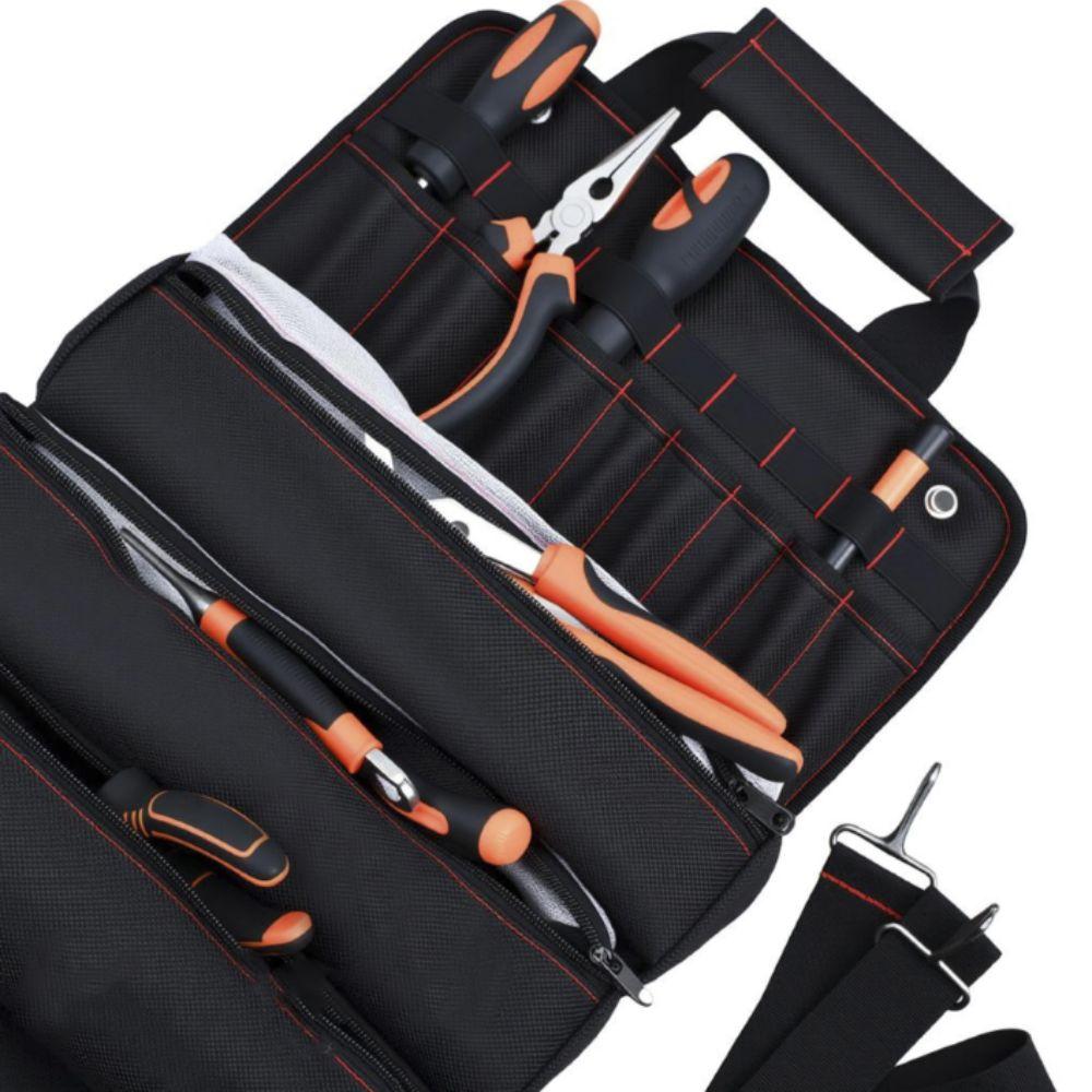 Multi-function Tool Storage Bag Thickened Tool Organizer Roll Up Tool Bag  Portable Organization
