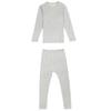Haosangyuan Men's Thickened Silk Warm Suit: Brushed Autumn/Winter Clothes & Pants (4114)