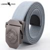 Cintura in Tela Spessa Allenamento all'Aperto Pantaloni Casual Fibbia in Lega Militare Cintura Resistente Unisex