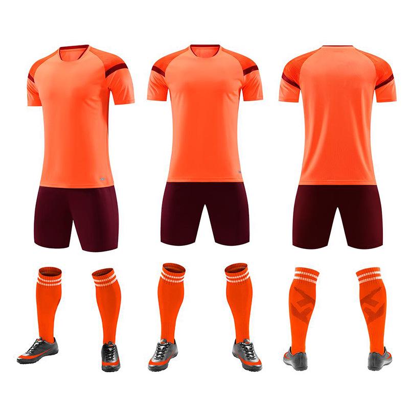 Breathable Quick-Dry Football Uniform Set for Adults & Students – Short Sleeve Jersey for Training & Competition