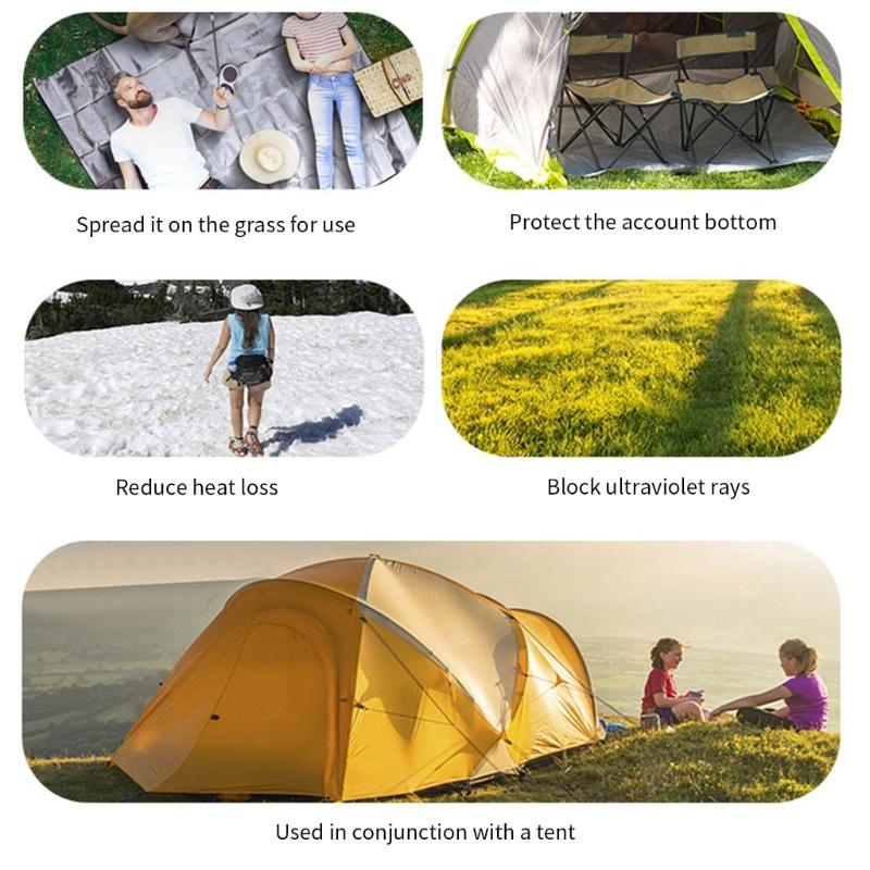 Portable Survival Blanket Large Folding Design Easy Carrying Backpacking Suitable for Camping Hiking Activity