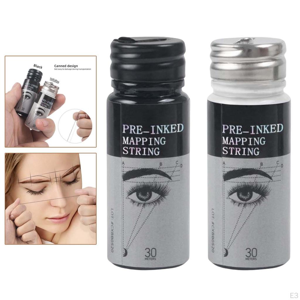 Pre Inked Mapping String Measuring tool for Eyebrow Line