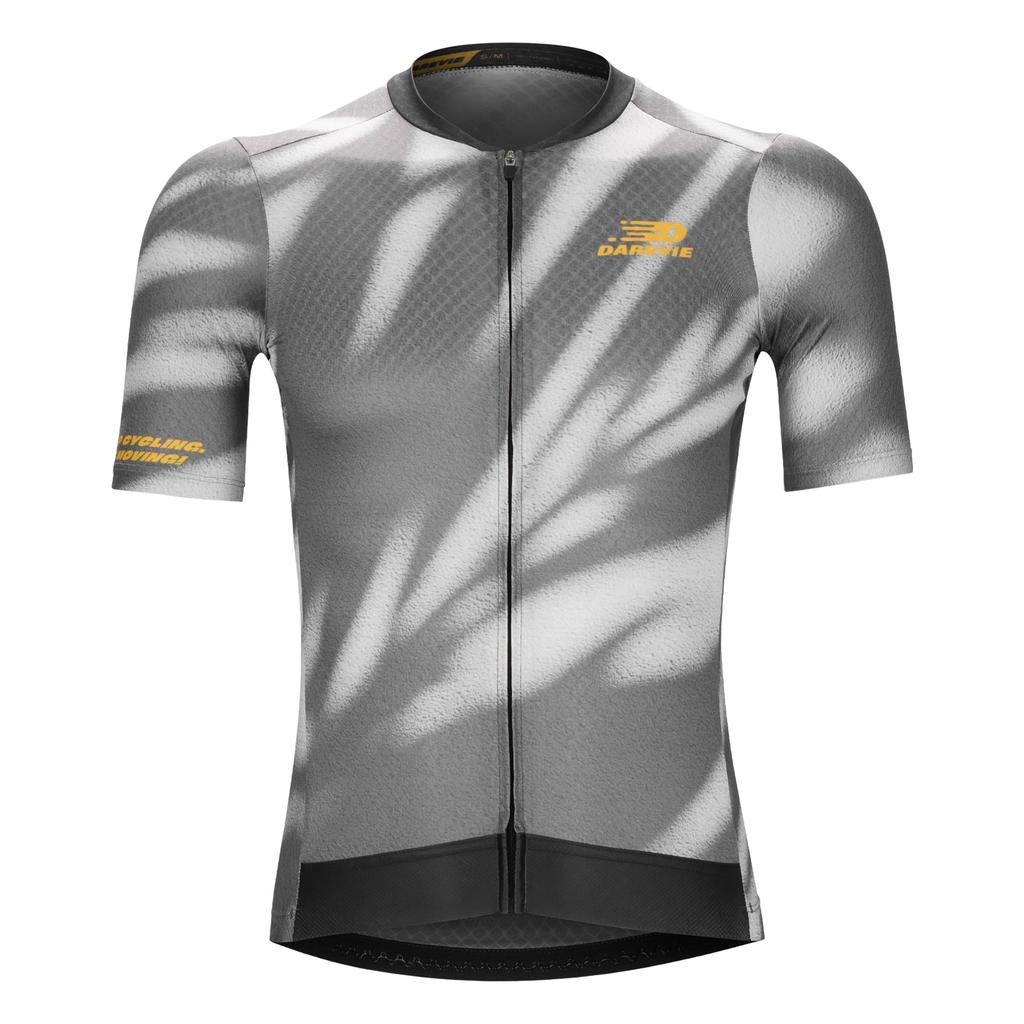 Darevie Men's Summer Short Sleeve Cycling Jersey Set with 4D Pads, Sweat-Wicking, Quick-Drying, Breathable, and Elastic, for Road Bikes (DVJ221)