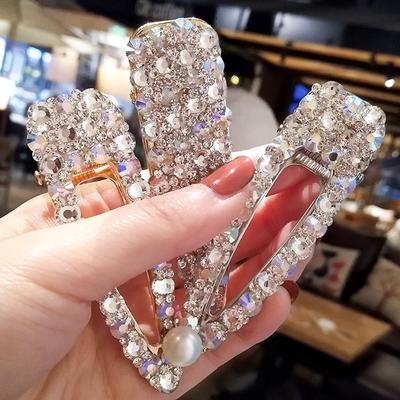 Womens Crystal Diamante Pearls Hairpins Hair Clips Combs Bride Wedding Jewelry