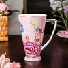 Fortschrittlicher Knochenchina Wasserbecher Große Kapazität Blumenteetasse Teetasse Kreativ Haushalts Keramik Bürobecher