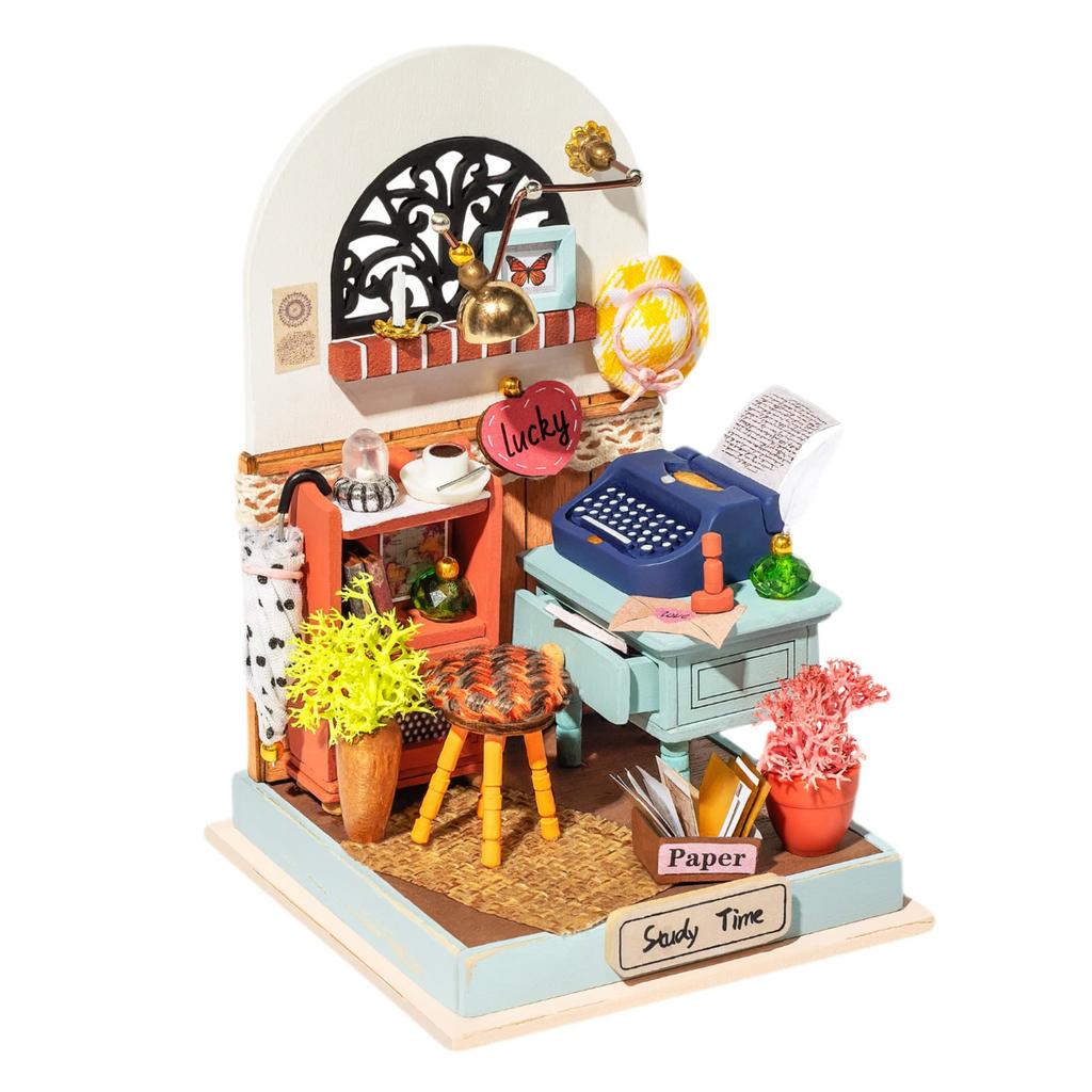 Tsukurundesu® DIY Miniature Dollhouse Sweet Home Series (Mini Study) with Japanese Instructions