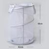 Cross-Border Large-Capacity Polyester Mesh Oxford Cloth Storage Basket Portable Storage Bucket Home Folding Dirty Clothes Basket(Black Dust Bag)