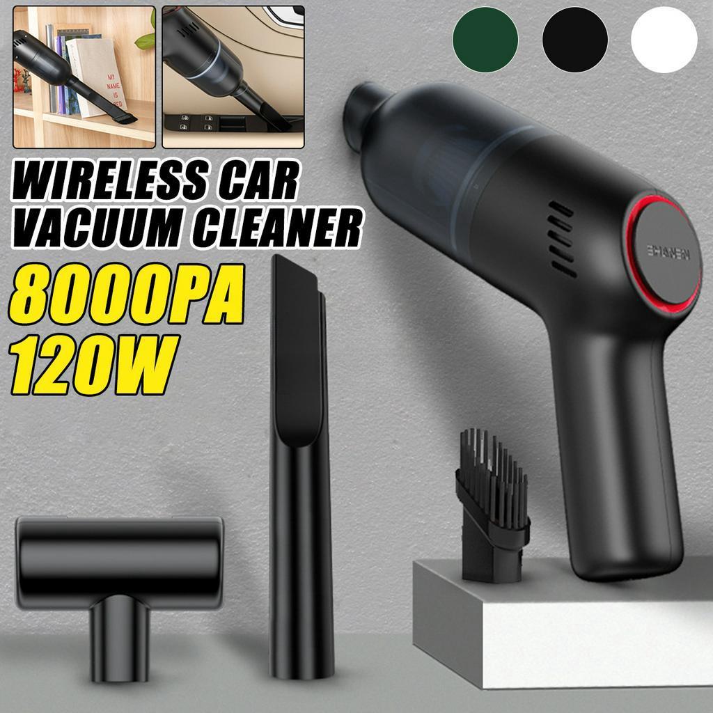 7.4V 8000Pa Wireless Charge Suction Powerful Portable Car Vacuum Cleaner 120W Portable Handhold Rechargeable Battery Home Duster