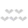 20PCS L Shape LED Strip Connector 10mm LED Strip Adapter Easy Light Strip Adapter  DIY Lighting