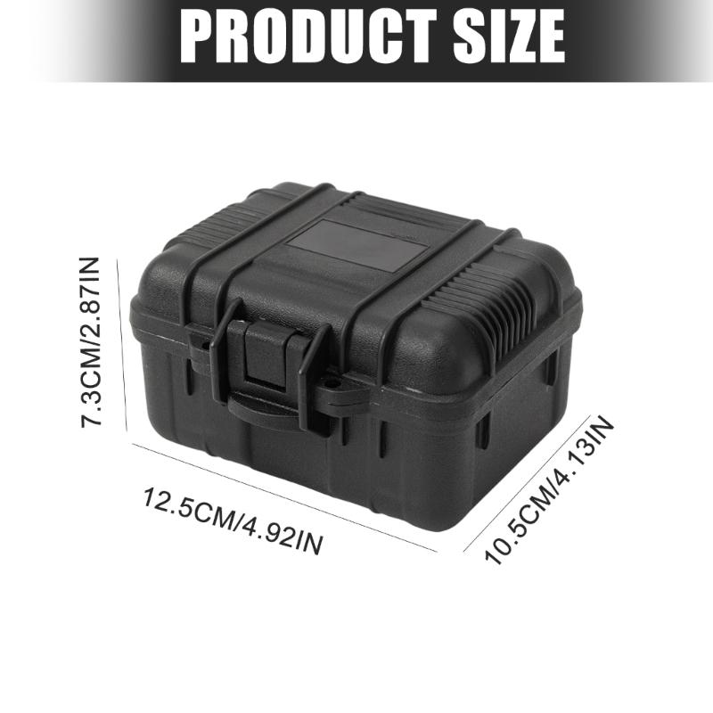 Dustproof Plastic Storage Box Container Organizer Case With Metal Hinges And Adjustable Spume Layer For Equipment Safety