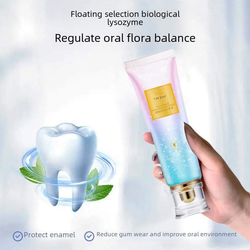 Dentifrice Blanchissant Niacinamide Yan Jiayi pour Haleine Fraîche, Convient aux Hommes et aux Femmes, Pack Familial, Conception Monobloc Sans Couture.