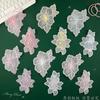 Cute Cartoon Mesh Yarn Flower Lace Bead Cloth Sticker Diy Hand Account Accessories Accessories Brooch Hairpin Embroidery Sticker