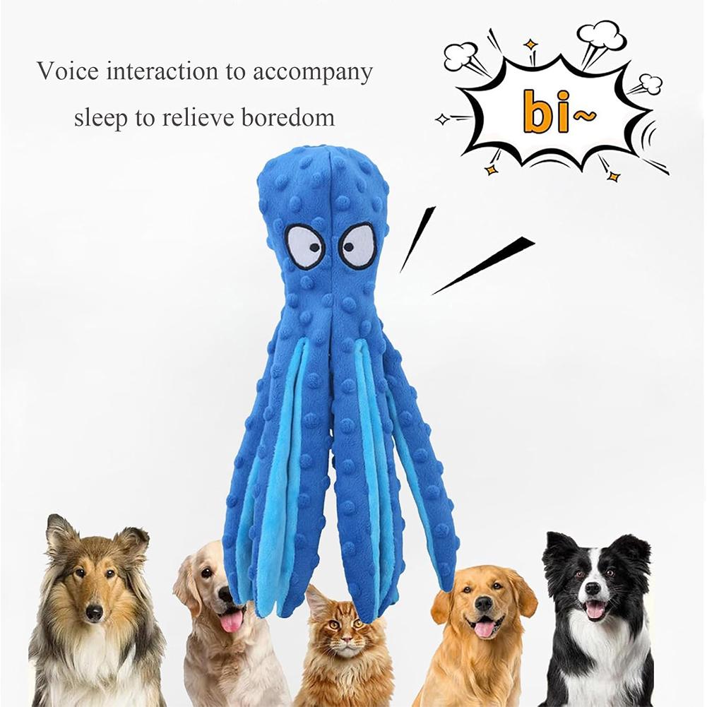 Pet  Dog Toy Voice Octopus Shell Puzzle Toy Bite Resistant Interactive Pet Dog Teeth Cleaning Chew Toy Pet Supplies
