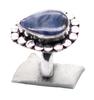 Sodalite Natural Gemstone Antique Silver Plated Ring US Size-6.5 R 5336