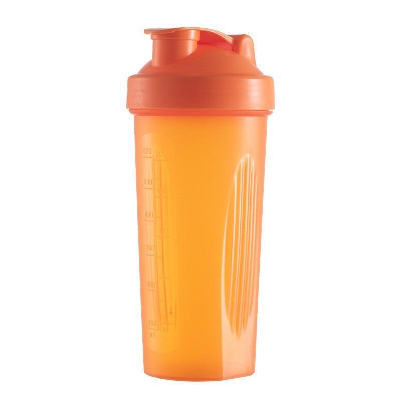 600ml Shaker Bottle with Scale Mark Protein Powder Milkshake Mixing Cup Portable Sports Water Mug for Gym Workout Outdoor