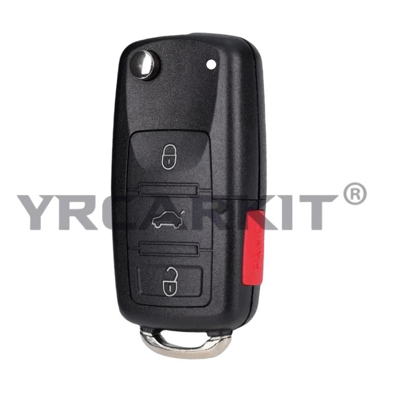 Folding Flip Remote Key Fob Case Shell For Volkswagen Vw Skoda Golf Passat Polo Jetta Touran Bora Sharan 2/3/4 Btn Cover